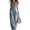 Sky Blue, variant on Denim Jumpsuit for Women Sleeveless V Neck Wide Leg Jean Jumpsuit, Smocked Waist Casual Long Romper