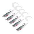 thumbnail image 1 of 5 señuelos artificiales para pesca, cebos falsos, señuelos blandos, aparejos de pesca de lubina con anzuelo SO050-4, 1 of 11