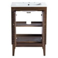 thumbnail image 5 of Modway Ledger 24" Bathroom Vanity in Walnut White, 5 of 10