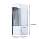 thumbnail image 1 of Dispensador de loción y jabón, dispensador manual de champú y loción de plástico de 350 ml para baño, rendimiento de alta gama, 1 of 12