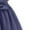 Navy Blue, variant on Women High Waisted Flowy Tiered Linen Skirt Casual Pleated A-Line Beach Long Skirts with Tie Grey L