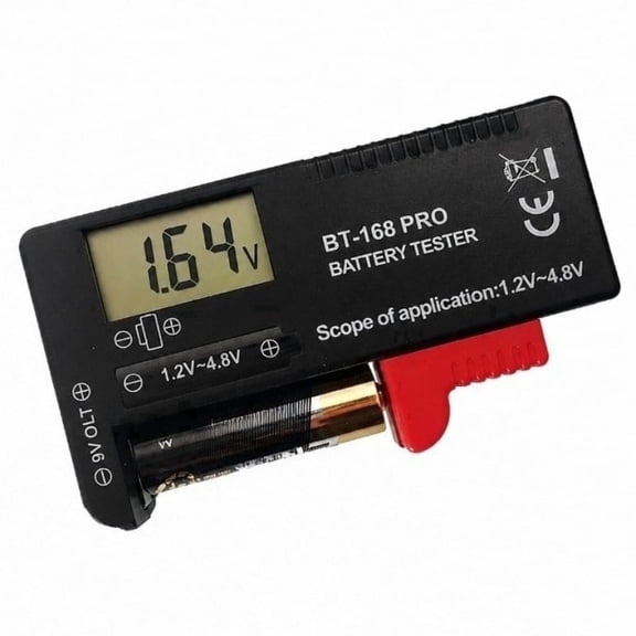 BT-168PRO LCD Digital Battery Tester with Easy-to-Read Display for AA Aaa C D and 9V Batteries