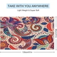 thumbnail image 2 of Soft Beach Towel with Bohemian Folk Pattern Decoration for Woman Man Bathing/Pool/Beach Towel Large Size 31x51 Inches., 2 of 14