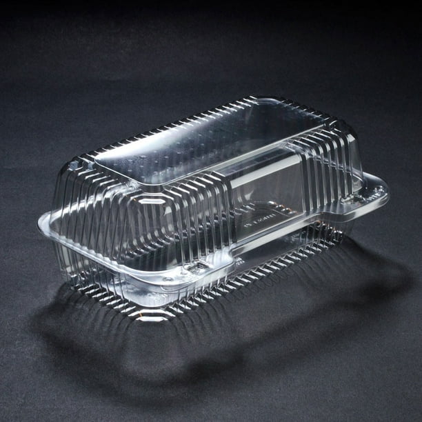 9 x 5 x 3 PETE Rectangular Plastic Clear Hinged Containers/Set of 250