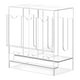 thumbnail image 1 of Caja organizadora de acrílico para dispensador de paquetes de refuerzo, almacenamiento de tarjetas coleccionables de escritorio, transparente Base transparente, 1 of 7