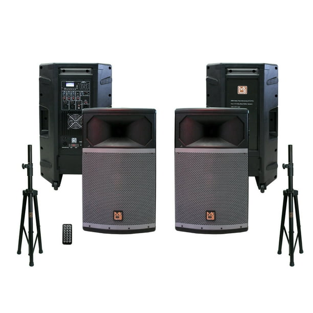 Professional Lightweight PA Speaker System BUNDLE