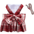 thumbnail image 1 of Conjunto de correa cómoda falda de niña cachorro de una pieza con anillo en D ropa para mascotas disfraz de cachorro caminando disfraz de gato MFZFUKR CPB-DE-LYY1969-2, 1 of 5