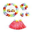 thumbnail image 3 of 5 piezas falda hawaiana ropa de baile falda de hierba elástica decoraciones de fiesta Luau Longitud de la falda 30 cm Yuyangstore falda hawaiana, 3 of 8