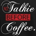 thumbnail image 3 of CafePress - No Talkie Before Coffee(White) Pajamas - Women's Short Sleeve Print T-Shirt and Pants Dark Cotton Pajama Set, 3 of 7