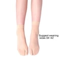 thumbnail image 5 of Lerpwige Women's Silk Thin Sheer Ankle Socks Split Toe Flip Flip See Through Crew Socks, 5 of 20