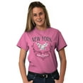 thumbnail image 4 of Cute New York State Bird Floral Women's Graphic T Shirt Tees Brisco Brands X, 4 of 6