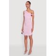 thumbnail image 3 of Womens Ruched One Shoulder Bodycon Mini Dress, 3 of 4
