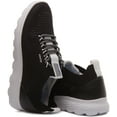 thumbnail image 4 of Geox D Spherica A Women's Lace Up Knitted Fabric Casual Sneakers In Black Size 6, 4 of 6