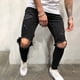 thumbnail image 3 of Sonducket Pantalones de Hip Hop de moda adelgazantes de verano, pantalones de poliéster, pantalones vaqueros rasgados hasta la rodilla, ropa de Prendas para la parte inferior del cuerpo, 3 of 6