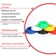 thumbnail image 4 of Advancent Soporte de exhibición blanco para fútbol, Rugby, fútbol, baloncesto, voleibol, Base de pelota resistente, tamaño Deportes y aire libre, 4 of 6