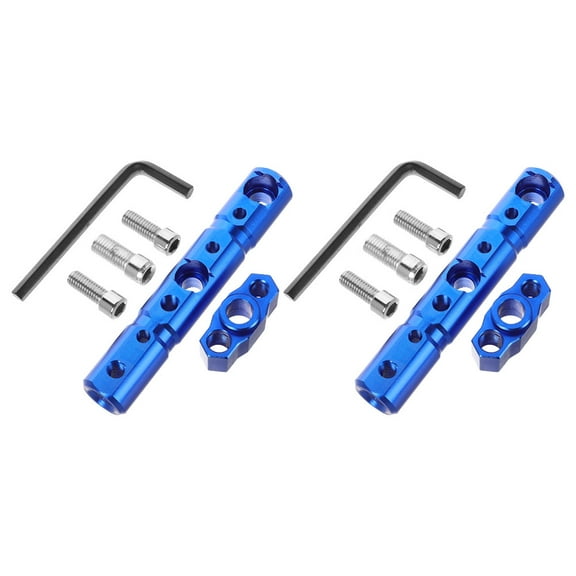 QIDITONG 2 Sets Motorcycle Handlebar Extension Mount Multi-Function Bracket For Auxiliary Light And Phone Holder Replacement Brace Clamp Bar