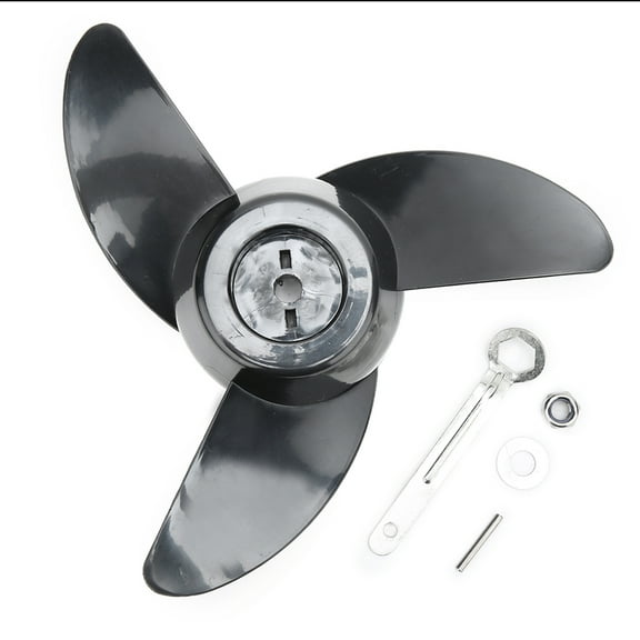 Enhanced Plastic Propeller for Outboard Motors,Ideal Boat accessory Sturdy 12V/24V Electric Thruster