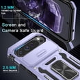 thumbnail image 4 of KOMI Case for Google Pixel 9/9 Pro with Slide Camera Cover+Screen Protector(1 Pack), Rotated Ring Kickstand Military Grade Shockproof Protective Cover-Light Purple, 4 of 5