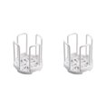 thumbnail image 3 of Wosthever Estante para secar platos, platos de cuenco, soporte de almacenamiento en seco, encimera, vajilla de cocina, escurridor, accesorio para Blanco 2piezas, 3 of 6