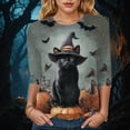 thumbnail image 2 of Godom Halloween Shirts for Women Fall Tee Shirt Classic Halloween Printing Tops, 2 of 4