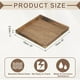 thumbnail image 2 of Bandeja de bambú Uxcell, 6 x 6 pulgadas, bandejas de madera cuadradas para alimentos, frutas, bocadillos, pan, bodas, picnics, marrón., 2 of 7