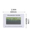 thumbnail image 2 of TINYSOME 100PCS Polarized Glasses Test Card,Polarization Sunglasses Tester, 2 of 14