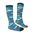 thumbnail image 3 of Balery Transportations With Cute Animals Fun Novelty Socks Men'S Women'S Crew Socks Funny Crazy Novelty Socks Quirky And Cool Socks, 3 of 9
