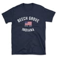 thumbnail image 1 of Beech Grove Indiana Patriot Men's Cotton T-Shirt, 1 of 1