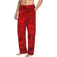 thumbnail image 2 of Disketp Red Rose Men'S Pajama Pants - Ultra Soft Fleece Sleep And Lounge Pants (Size: S-Xxl), 2 of 9