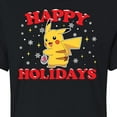 thumbnail image 3 of Pokémon - Happy Holidays - Juniors Cropped Cotton Blend T-Shirt, 3 of 5