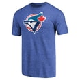 thumbnail image 2 of Men's Heathered Royal Toronto Blue Jays Cooperstown Collection Forbes Tri-Blend T-Shirt, 2 of 3