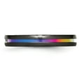 thumbnail image 3 of Titanium Black Ti Multi-colored Anodized w/3mm .10ct dia. 4mm Band, 3 of 7
