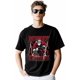 thumbnail image 1 of Camisetas para hombre, camiseta de algodón con cuello redondo y diseño de Papá Noel musculoso, manga corta, con relámpagos y Feliz Navidad., 1 of 8