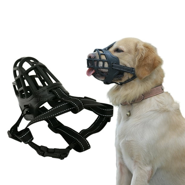 Bozal Para Perro Chico JustClick MX de Canasta Silicona flexible y duradera