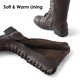 thumbnail image 4 of Botas de Combate Altas para Mujer DREAM PAIRS Marrón Talla 9, 4 of 9
