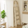 thumbnail image 6 of 4-Step Folding Ladder, Lightweight Portable Stepladder with Anti-Slip Pedals & Handrails, 330 lbs Capacity Step Stool for Home, Kitchen & Office - White, 6 of 14