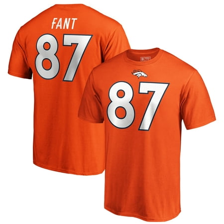 Noah Fant Denver Broncos NFL Pro Line by Fanatics Branded 2019 NFL Draft First Round Pick Authentic Stack Name & Number T-Shirt -