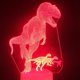 thumbnail image 2 of Lámpara LED de ilusión 3D con luz nocturna Jurassics Dinosaur, 2 of 2