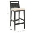 SAFAVIEH Darin Bar Stool Black / White