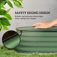 thumbnail image 6 of 6.4' x 2' x 1.4' Galvanized Raised Garden Bed Kit, Metal Planter Box with Safety Edging, Green, 6 of 7