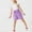 Purple, variant on SROBPTY Girls Summer Outfit Sets Clothing,Kids Sets,Fashion Girls' Casual Short Sleeve Round Neck Collar Botton Solid Color Short Pants Sets