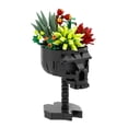 thumbnail image 2 of Skull Roses Bouquet Building Blocks Set 592PCS Gothic Skull Planter with Floral Arrangement Dark Aesthetic Display Decor Collectible DIY Construction Kit, 2 of 7