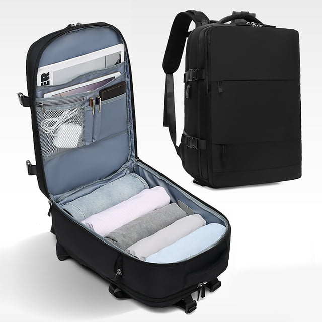 Large Capacity Multi-function and Dry Classification Backpack with USB Port and Separate Shoe Compartment for Traveling Sports and Fitness Waterproof