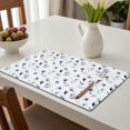 thumbnail image 6 of Placemat, Pioneer Flower Floral Print Pattern Place Mats Table Mat Set Of 2, PVC Washable Placemats for Party Kitchen Dining Decoration, 18x12 Inch, Fade Resistant, 6 of 6
