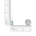 thumbnail image 4 of Gem Stone King Solid 10K White Gold Sky Blue Simulated Aquamarine and Swiss Blue Topaz Pendant Necklace For Women (6.92 Cttw with 18 inch Chain), 4 of 8