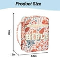 thumbnail image 4 of Floral Bible Cover Case for Women,Large Bible Tote Bags Chenille Letter Zippered Book Cover Carrying Case with Handle and Pockets ,Bible Study Supplies Accessories Christian Gifts for Women, 4 of 7