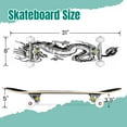 thumbnail image 2 of 31'' Complete Skateboard 7 Layer Canadian Maple Double Kick Deck Skateboards Asian dragon white Skate Board for Beginner Adult Gifts, 2 of 5