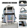 thumbnail image 3 of FORMRS Mini Backpack Purse for Women Travel Daypack Casual Shoulder Bag, Blue Floral Window, 3 of 7