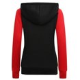 thumbnail image 3 of Sudaderas con capucha para mujer Zip Up Sport Tops Manga larga Sudadera transpirable Bolsillo Invierno con capucha, 3 of 3