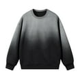 thumbnail image 4 of Fall Sweatshirts for Men Zip up Black Pullover Casual Long Sleeve Plus Size Hoodless 3XL, 4 of 4
